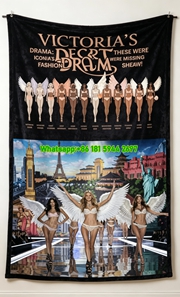 Victoria's Secret Paris 2016 Fleece Throw Blanket V135